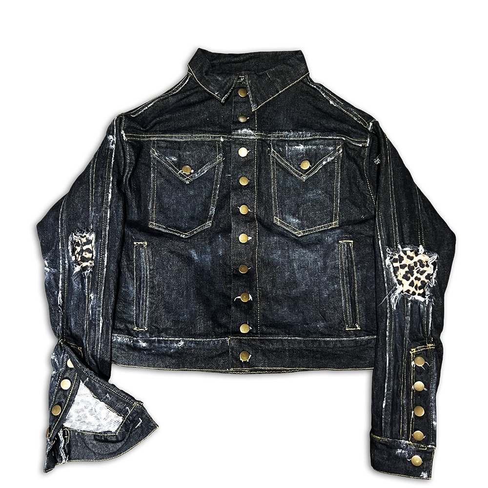 “impermanence” denim jacket