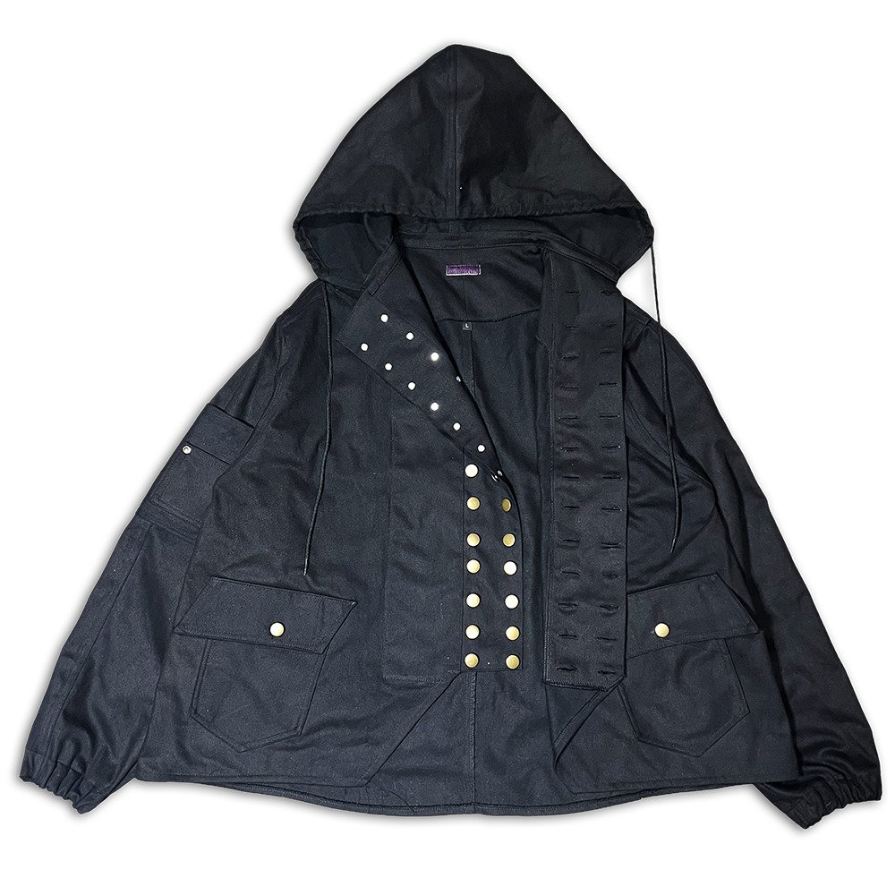lapeled denim coat